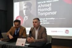 Ünlü Türk edebiyatçı Ahmet Hamdi Tanpınar hakkında etkinlik görüntüsü.