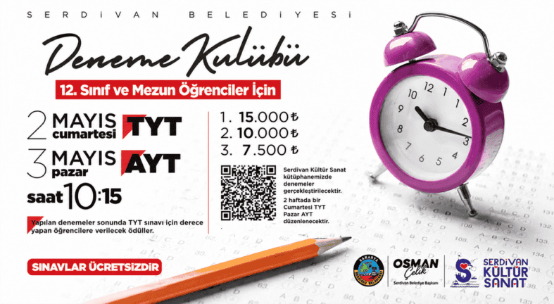 Serdivan Deneme Kulübü Sınavlarında Yeni Dönem Başladı: Öğrencilerden Yoğun Katılım ve Ödül Fırsatı